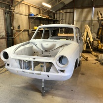 Car has now been fully stripped, which unveiled a few more old repairs.